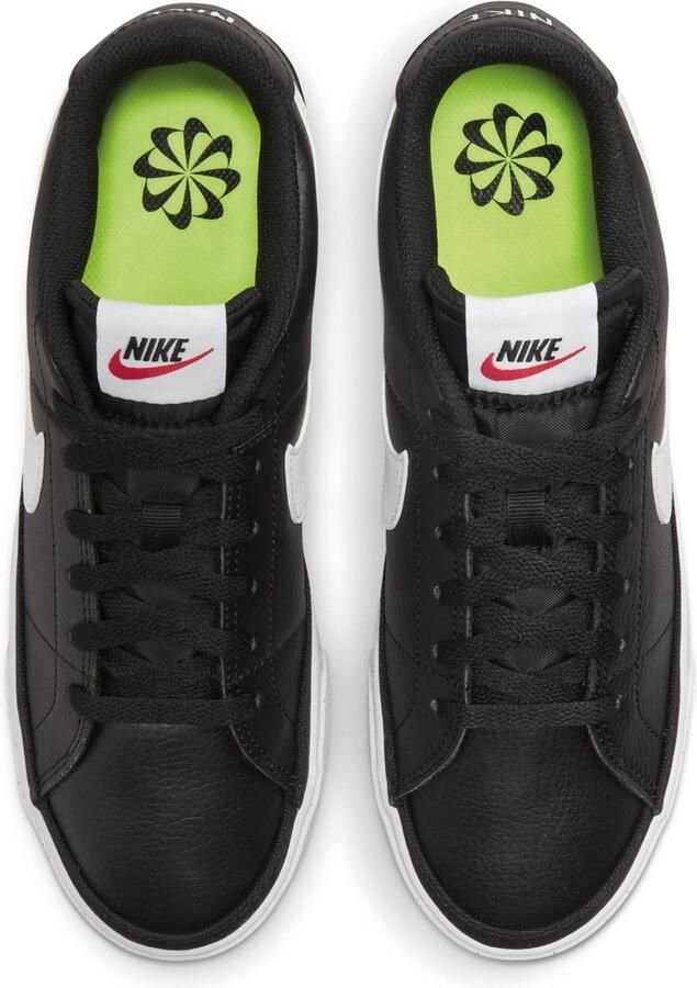 Nike Court Legacy NN Sneakers Black White Volt Team Orange Dames