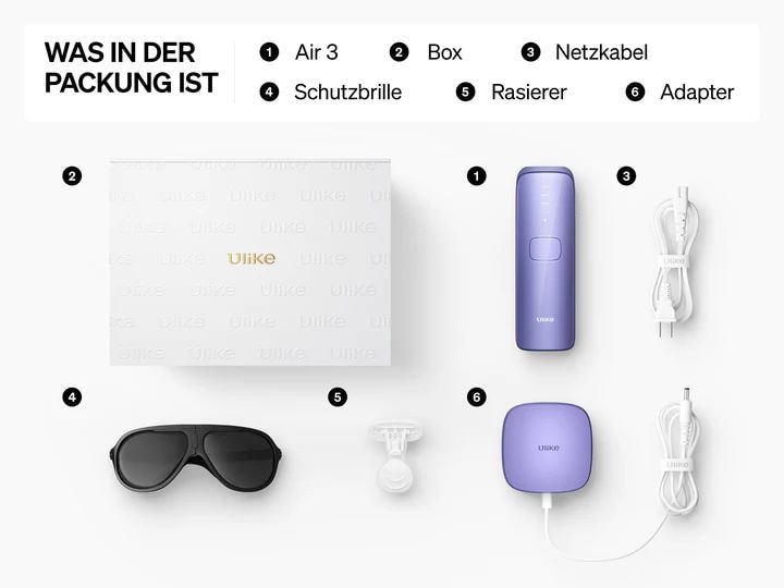 Ulike IPL-Haarentferner Air 3 Lila IPL Gerät