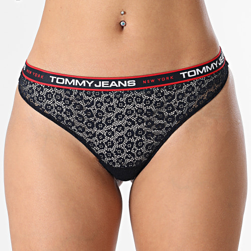 Lot De 3 Strings Femme 4714 Noir Bleu Rose