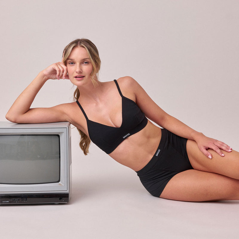 Retro Panties aus Bio-Baumwolle Grau