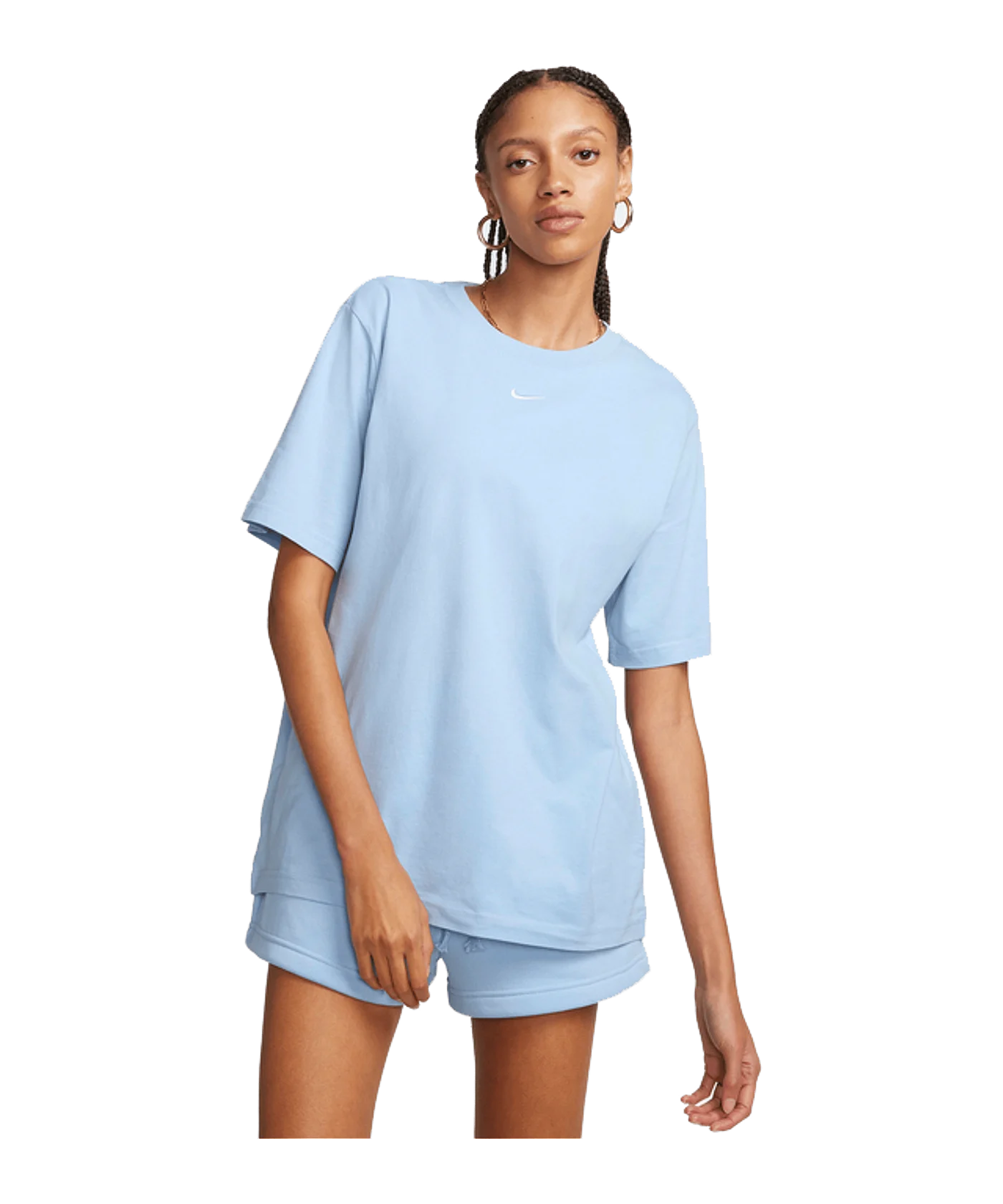 Nike T-Shirt Damen Blau Weiss F440