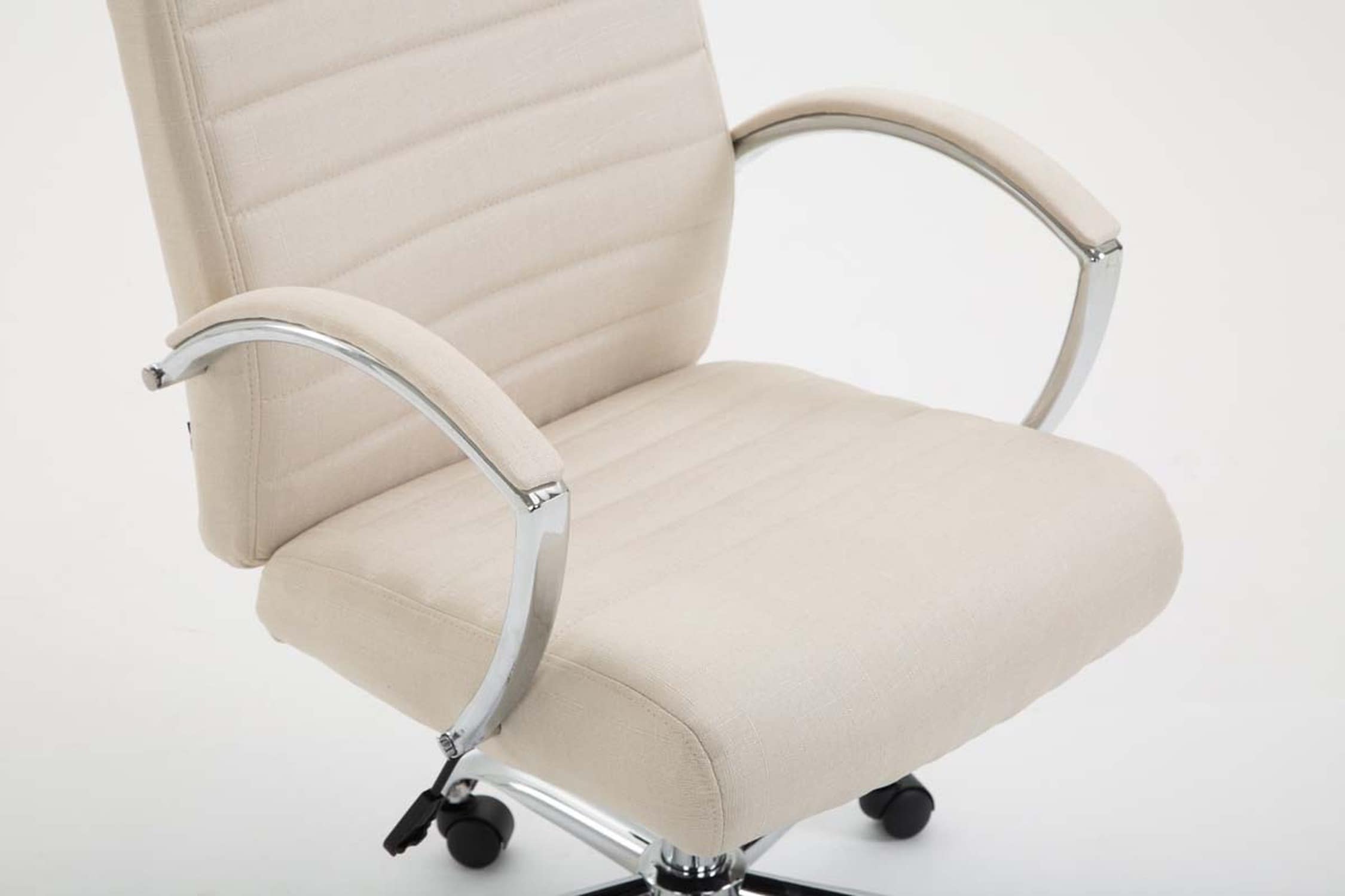 TPFLiving Bürostuhl Vallon Stoff Dunkelgrau