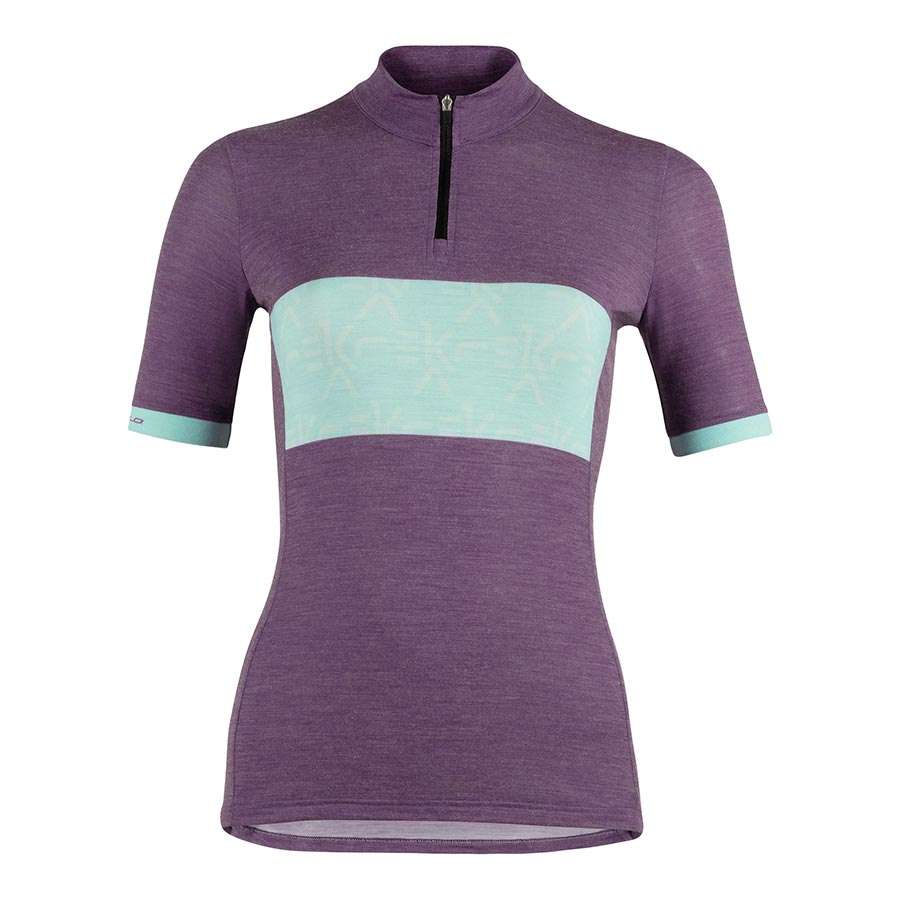 Campagnolo EKAR LUSAAN Gravel Fietsshirt Korte Mouwen Paars/Blauw Dames
