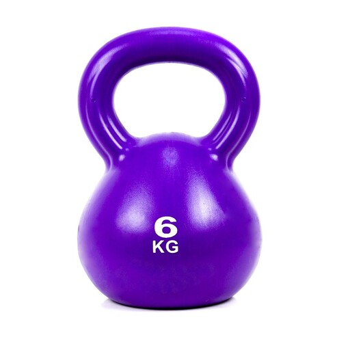 Kettlebell Coshano de 6kg em ferro com revestimento de vinil