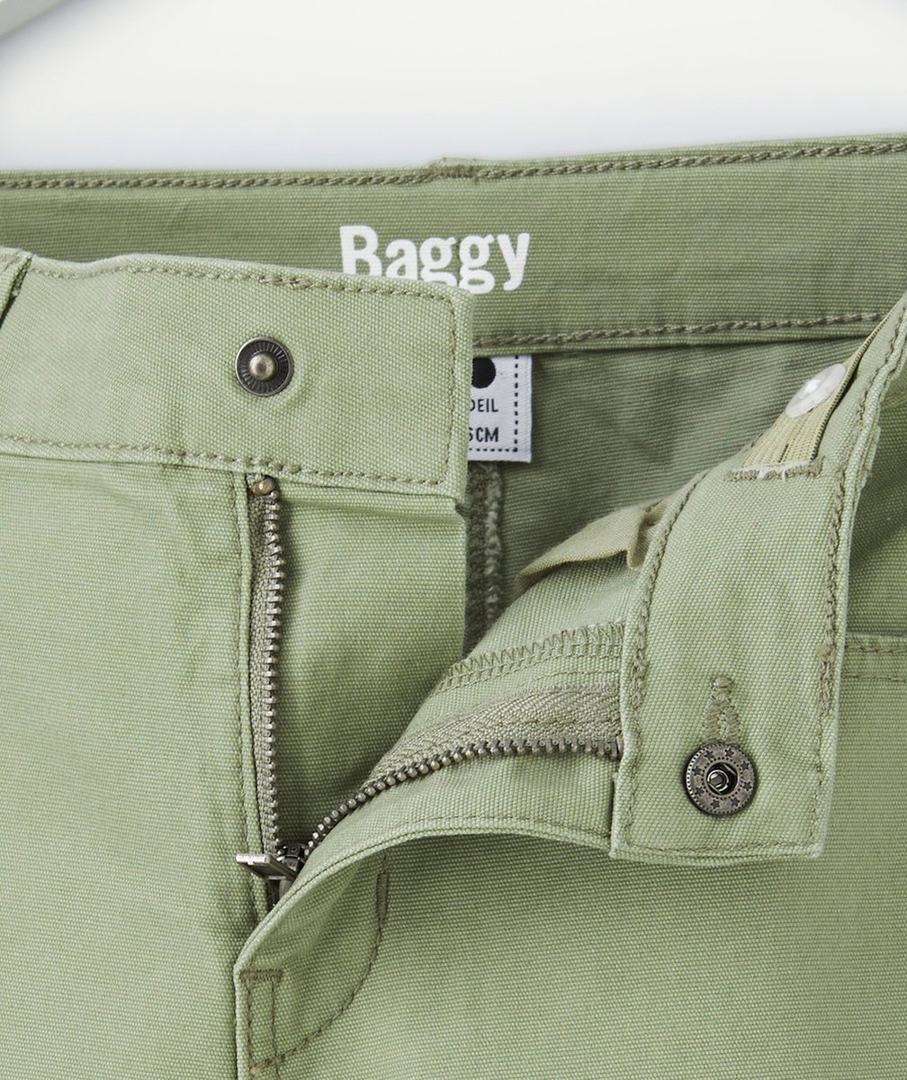 PANTALON BAGGY GARÇON VERT