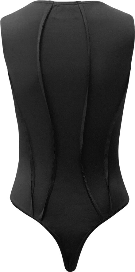 OW Collection Twist Tanktop Bodysuit Black