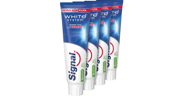 Signal Zahnpasta White System 4 x 100 ml