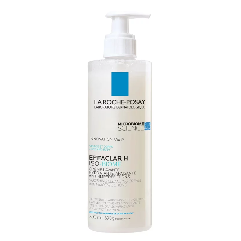 Effaclar H Iso-Biome Crème Lavante Hydratante Apaisante - 390ml