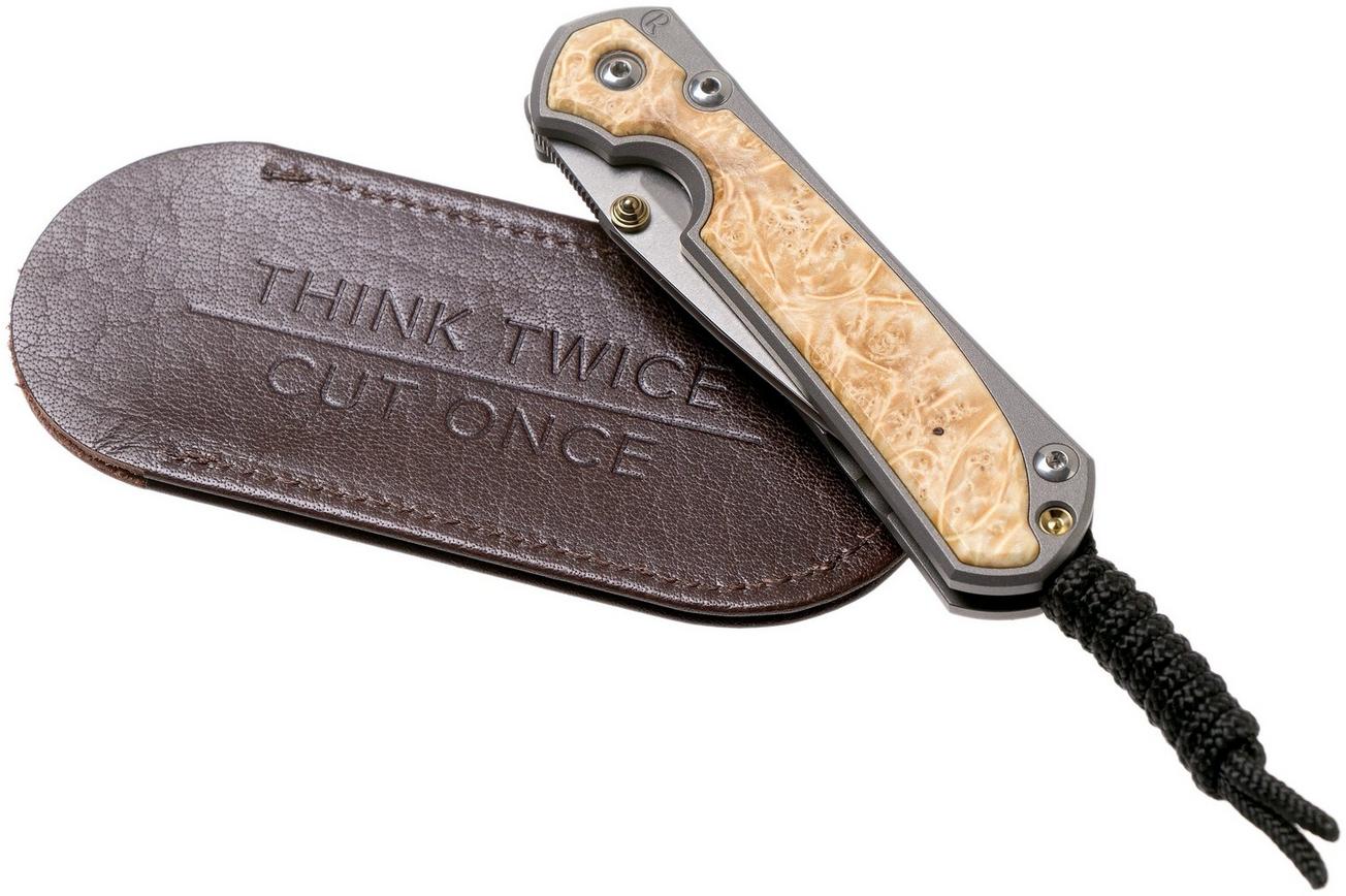 Chris Reeve Sebenza 31 Large Box Elder inlay L31-1108 zakmes