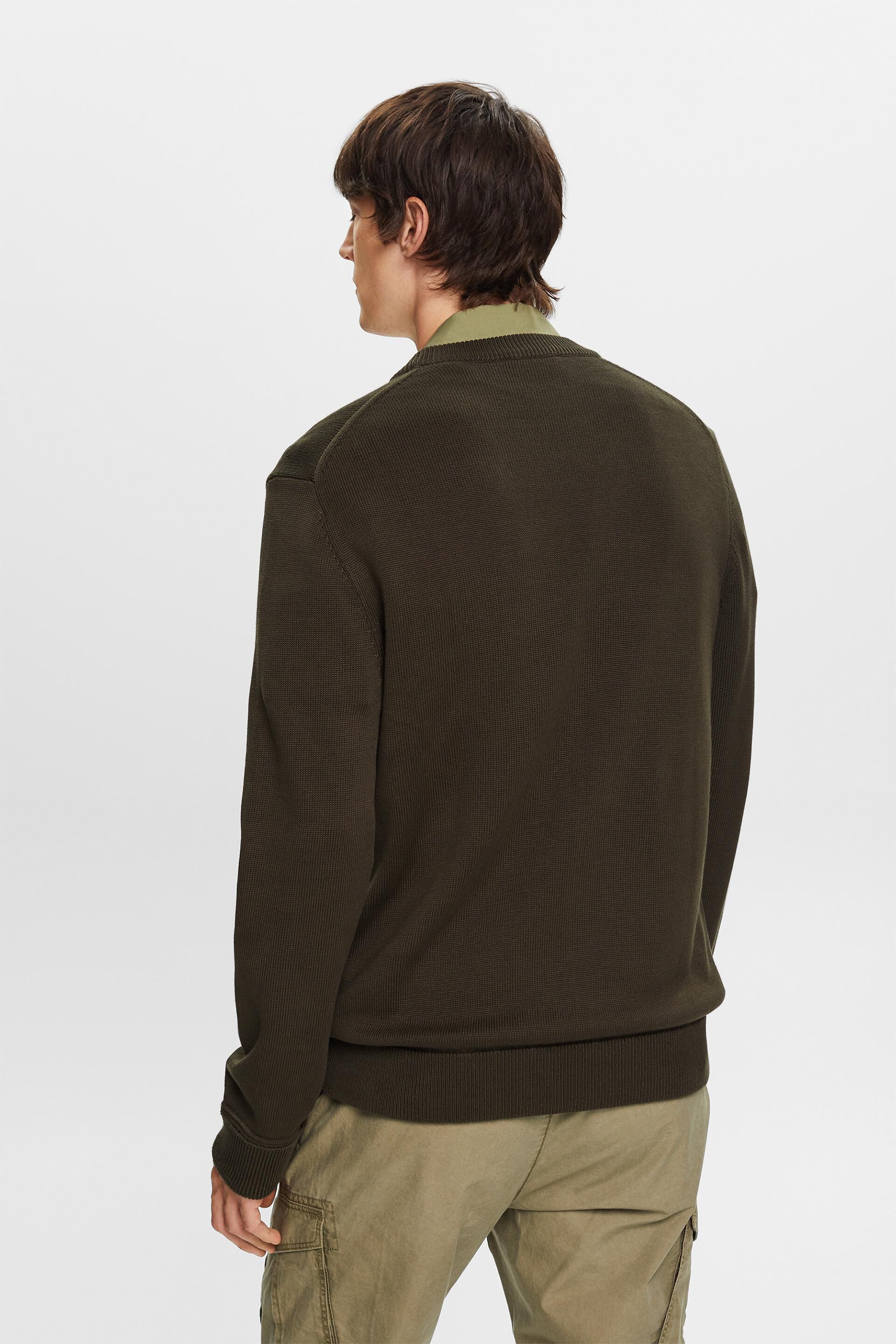 Sweat-shirt en coton à encolure ronde