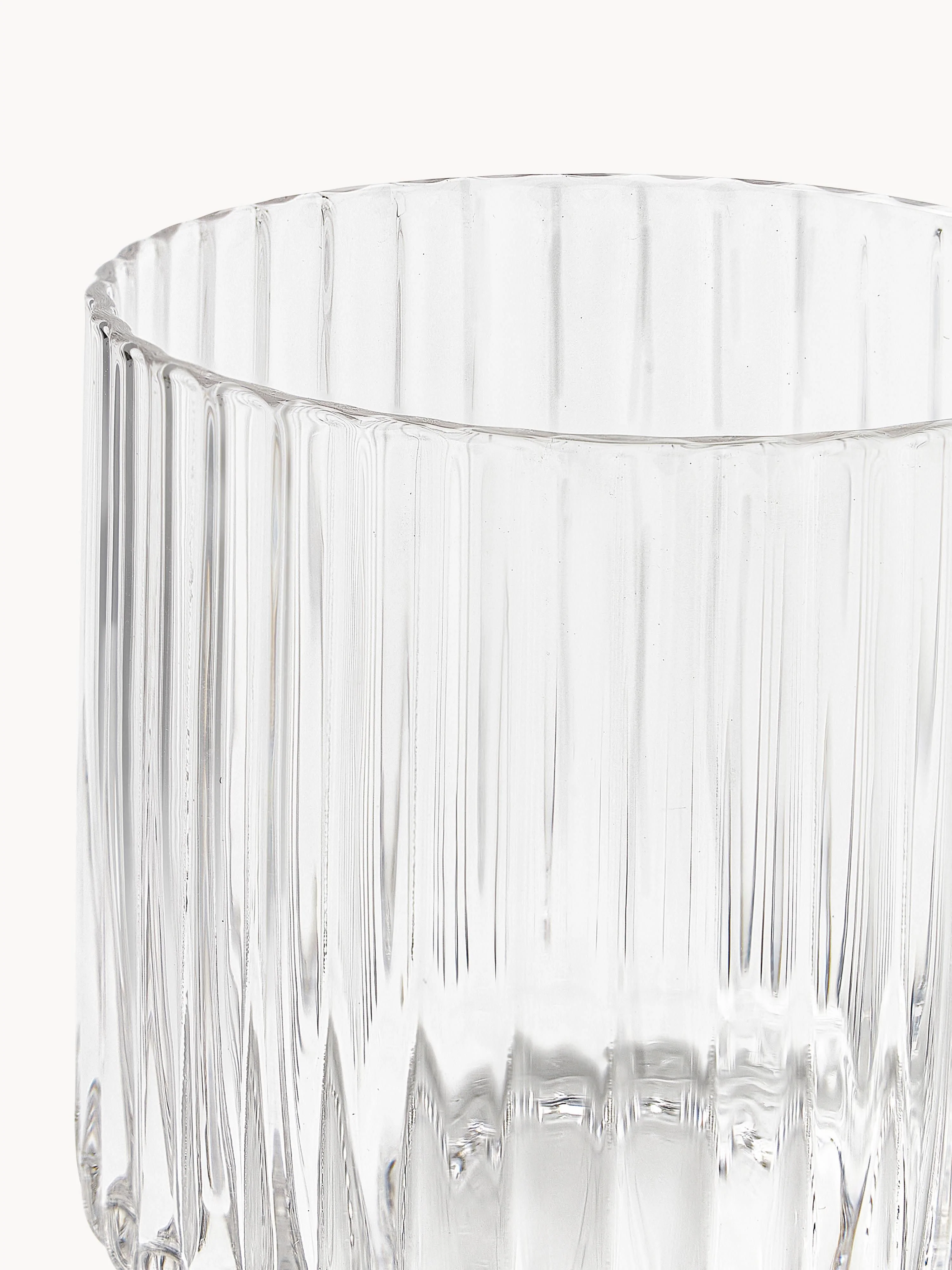 Mondgeblazen drinkglazen Aleo, 4-delig