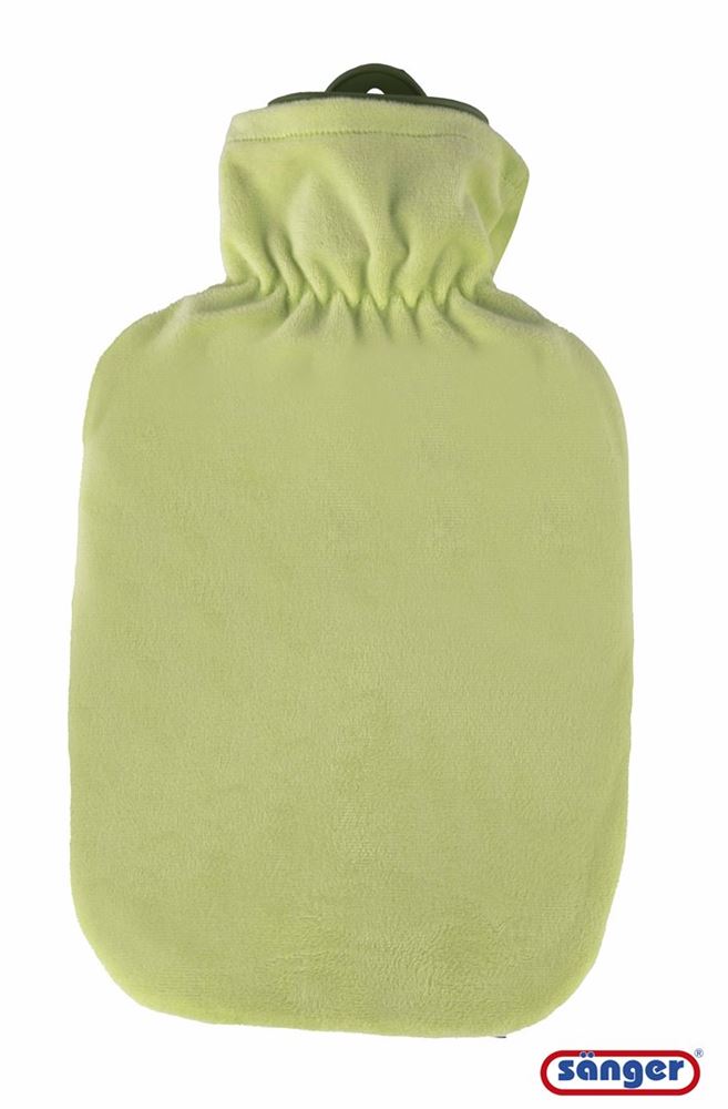 SAENGER Wärmflasche Flauschbezug 2l grün pastell 1 Stk