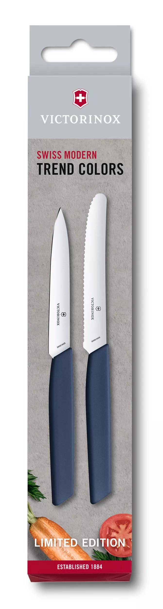 Swiss Modern Gemüsemesser-Set, 2-teilig-Marine