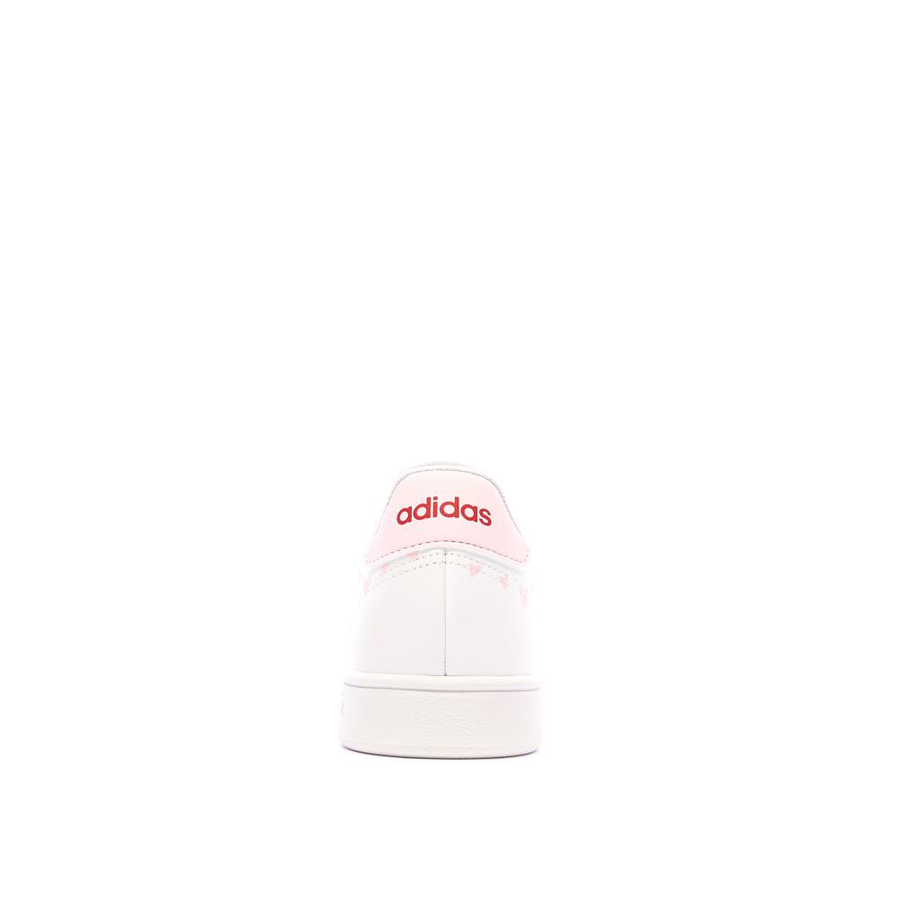 Adidas Baskets Blanches/Roses Fille Adidas Advantage IE0242