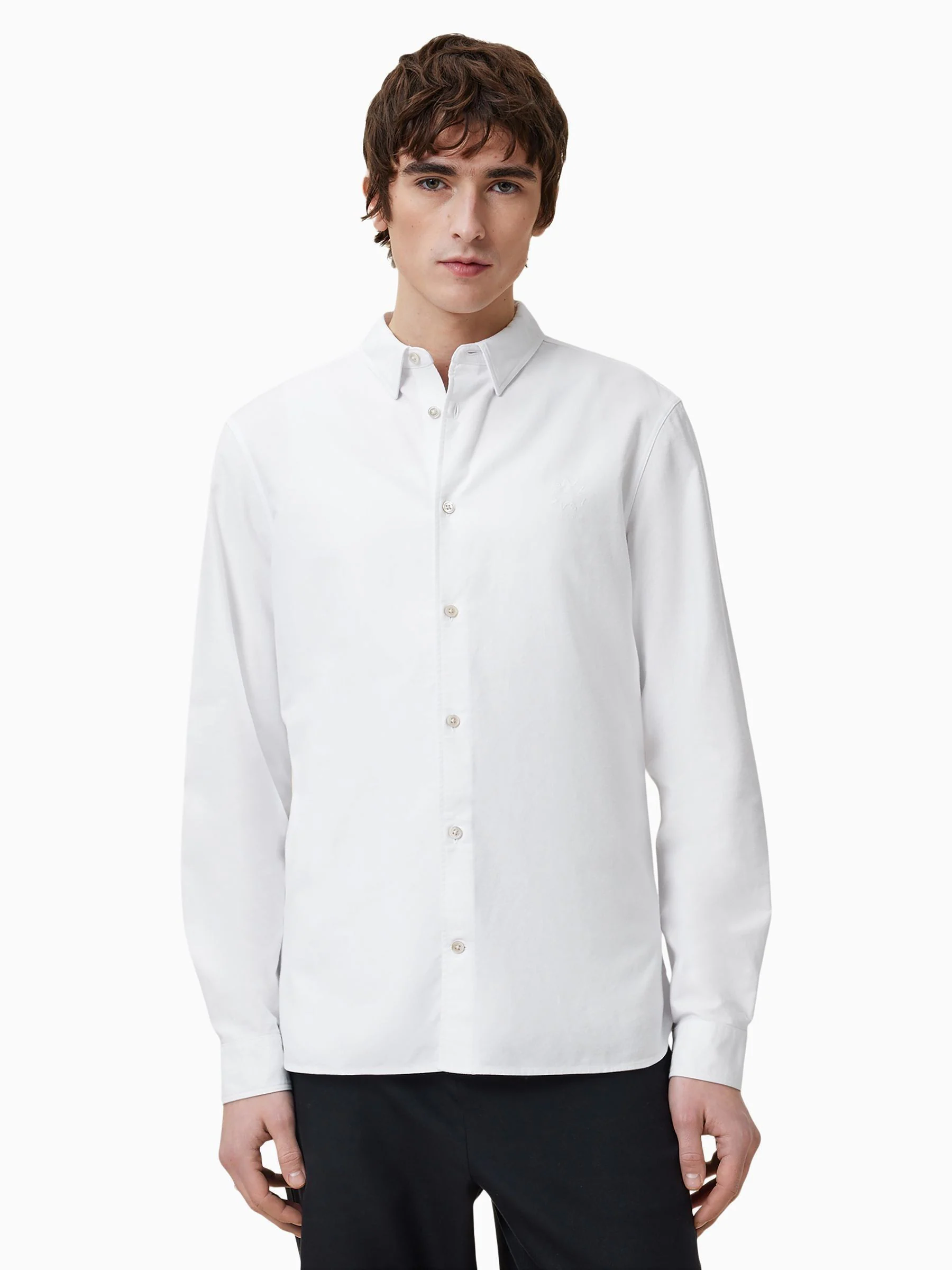 Wit - AllSaints Haven Long Sleeve Shirt