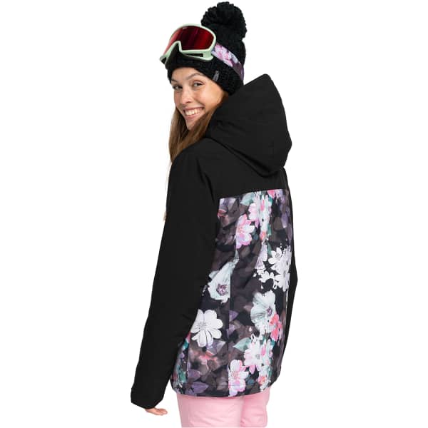 Veste de ski ROXY GALAXY SNJT TRUE BLACK BLURRY FLOWER