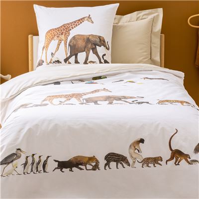 Linge de lit enfant percale arche de Noé