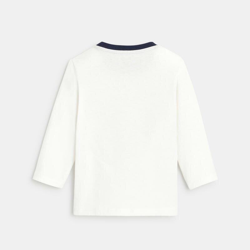 T-shirt sensoriel jardin blanc bébé garçon Blanc