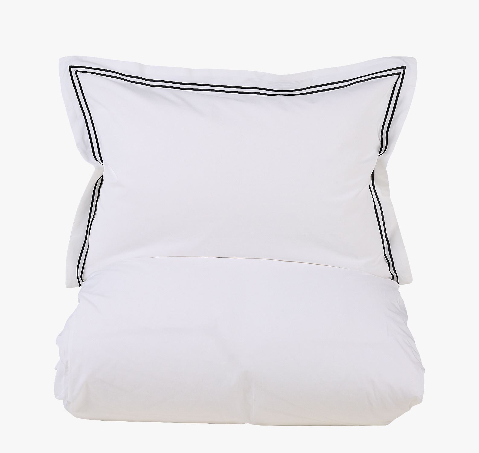 Percale sengesett hvit - 140x200 cm