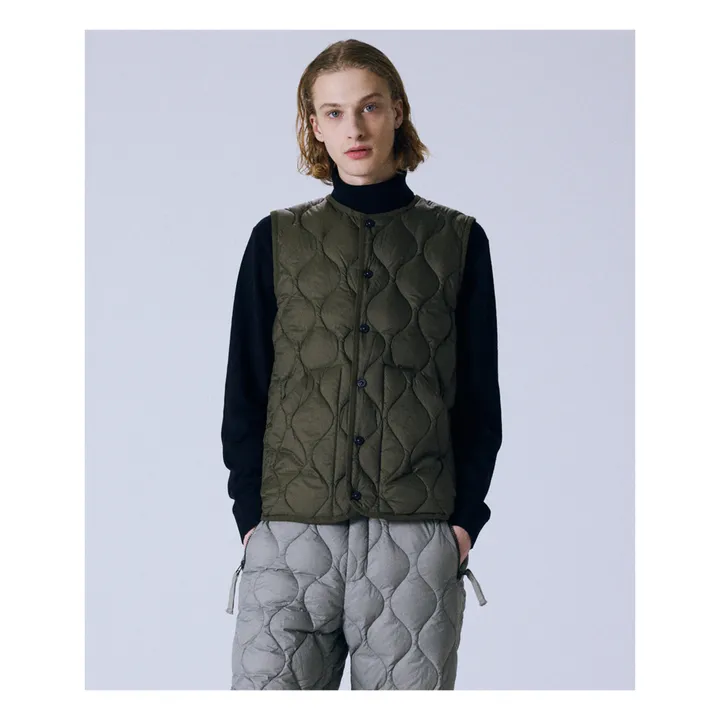 Taion Veste Sans Manches Matelassée Military Unisexe | Vert olive