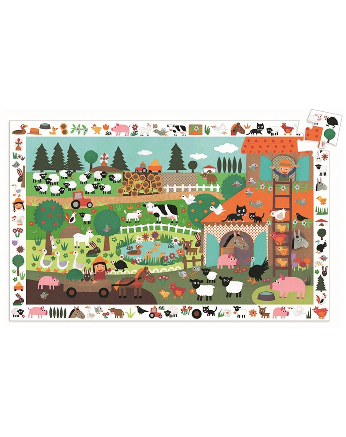 Wimmelpuzzle THE FARM 35-teilig in bunt