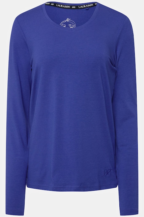 T-Shirt, V-Ausschnitt, 3/4-Ärmel, OEKO-TEX