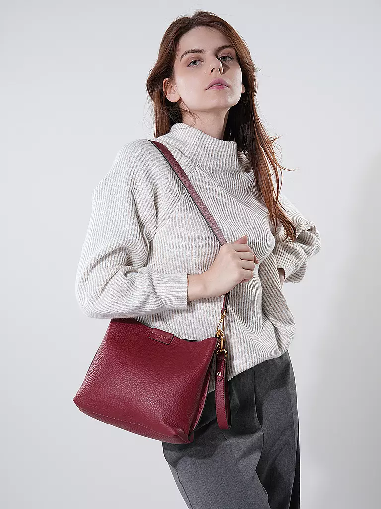 GIANNI CHIARINI Ledertasche - Hobo ARETHA dunkelrot