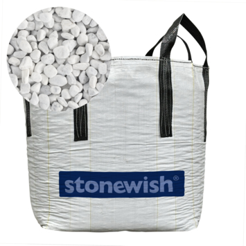 Stonewish Carrara rond 25-40 mm - Bigbag á 1000 kg