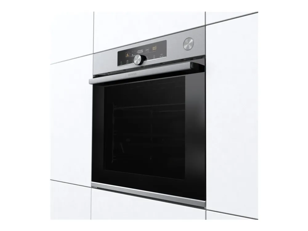 Gorenje Advanced BSA6747A04X - Ovn - med dampfunktion - til indbygning - niche - bredde: 56 cm - dybde: 55 cm - højde: 59 cm - med selv-rengøring - Klasse A  - rustfrit stål