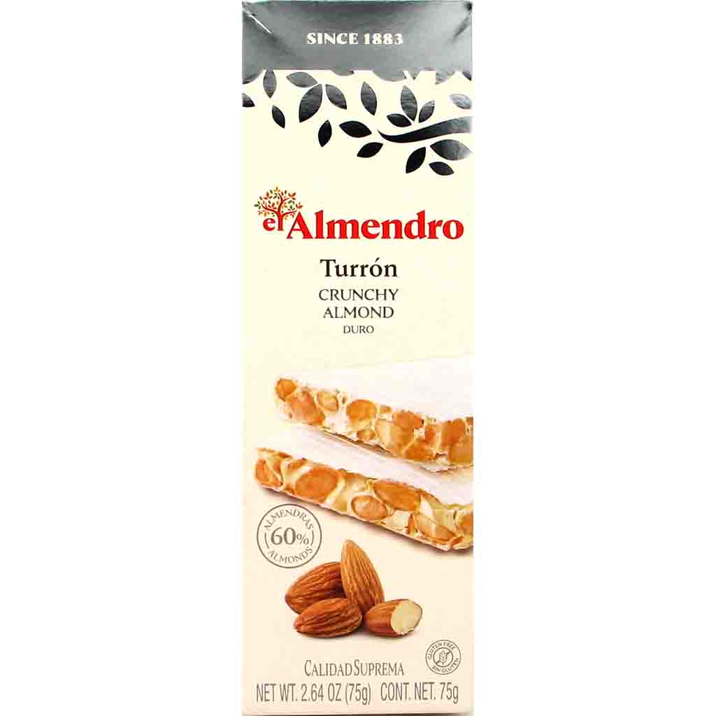 El Almendro Turrón Crunchy Almond 75g MHD:30.1.26