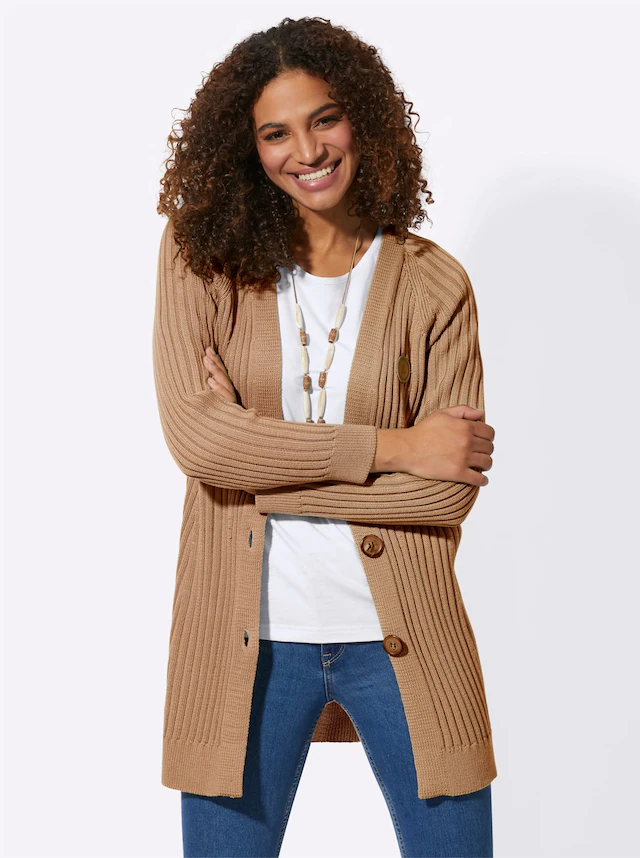 Casual Looks Longstrickjacke