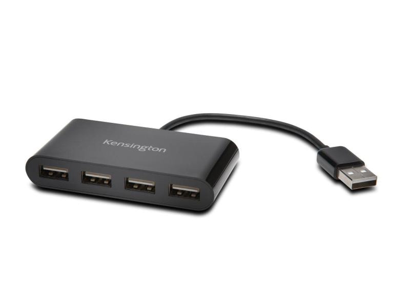 Kensington USB-Hub 4-Port USB 2.0 Externer 4-Port USB-Hub