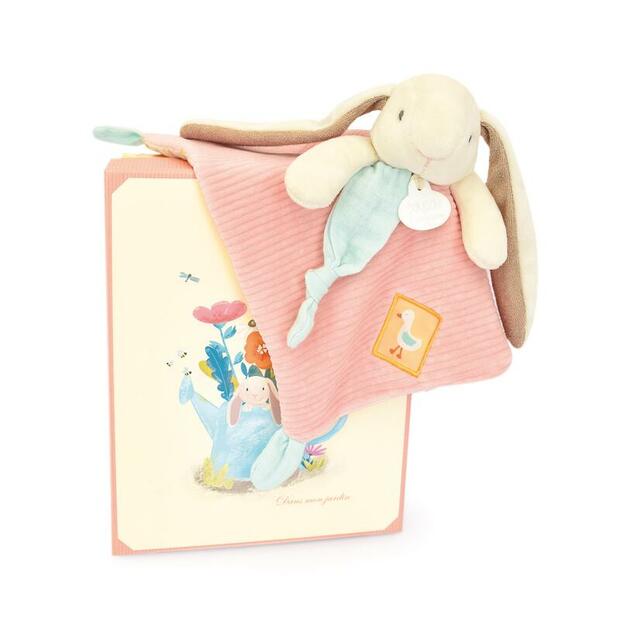 Doudou lapin ciboulette - Rose - DOUDOU ET COMPAGNIE