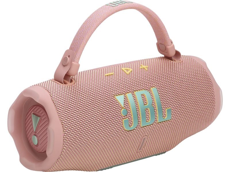 JBL Bluetooth Speaker Charge 6 Pink Tragbarer wasserdichter und stossfester Bluetooth-Lautsprecher