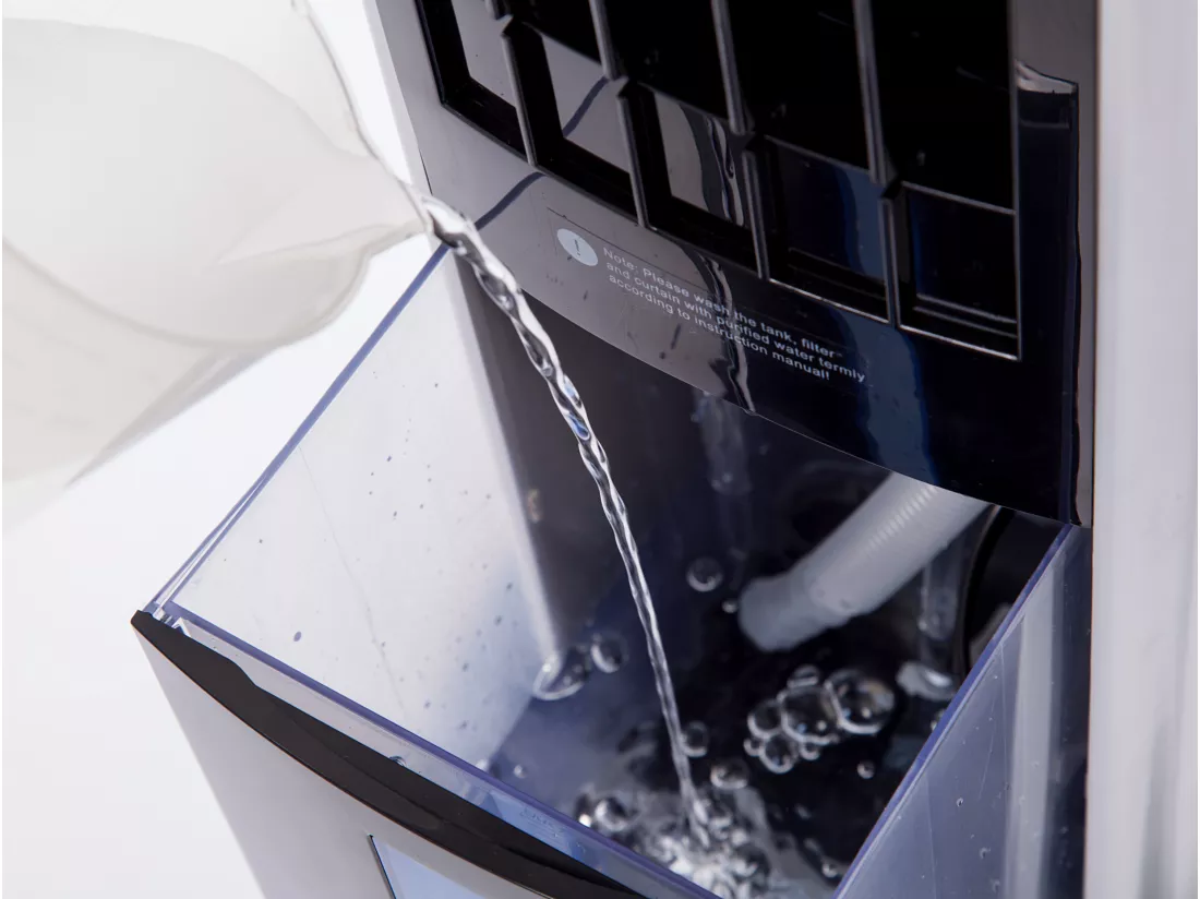 Rafraichisseur d'air par évaporation à débit élevé avec ioniseur