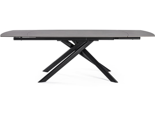 CONCEPT1 - Table de salle à manger Joakim noir 160/240 x 90 x h75 cm