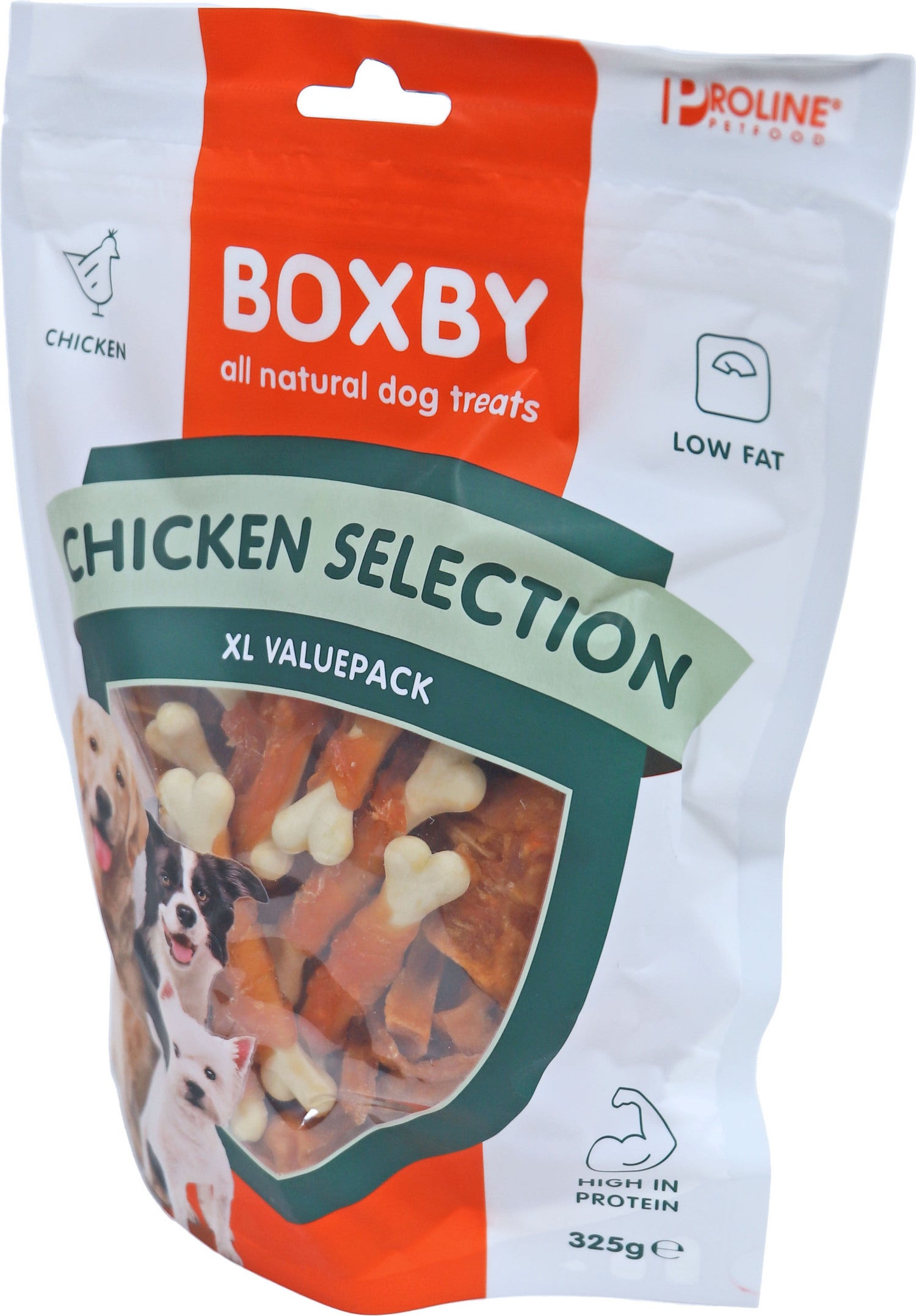 Proline Boxby hondensnoepjes kip selection XL 325 g