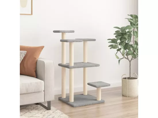 Arbres à chat avec plates-formes gris clair 98,5 cm