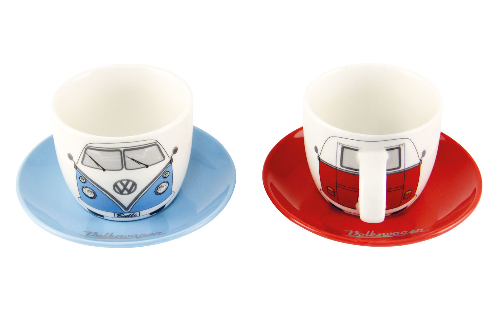 VW Collection T1 Bulli Espresso Tassen Set 2 Stück 100 ml