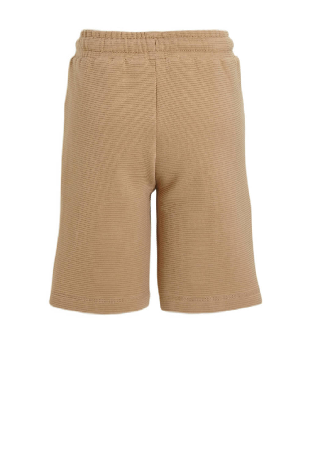 anytime geribde sweatshort beige