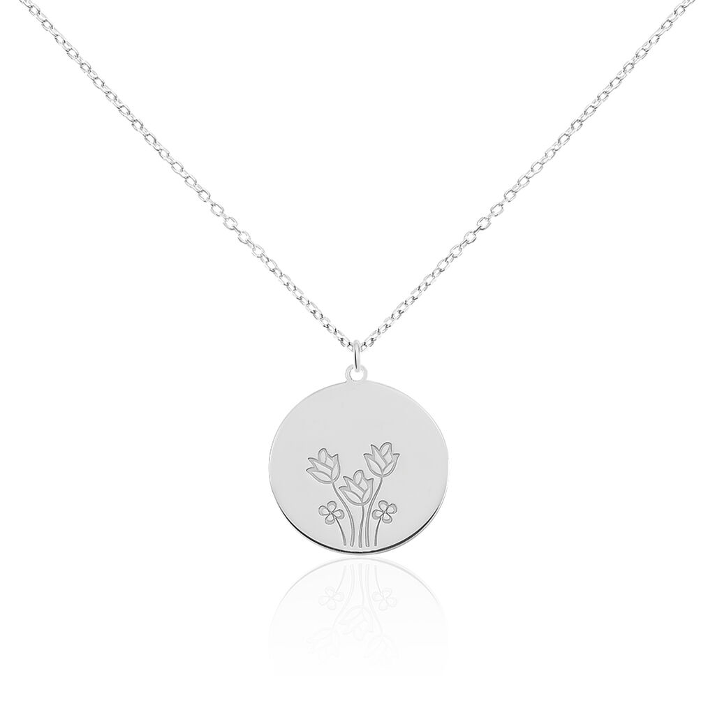 Collier Florine Argent Blanc