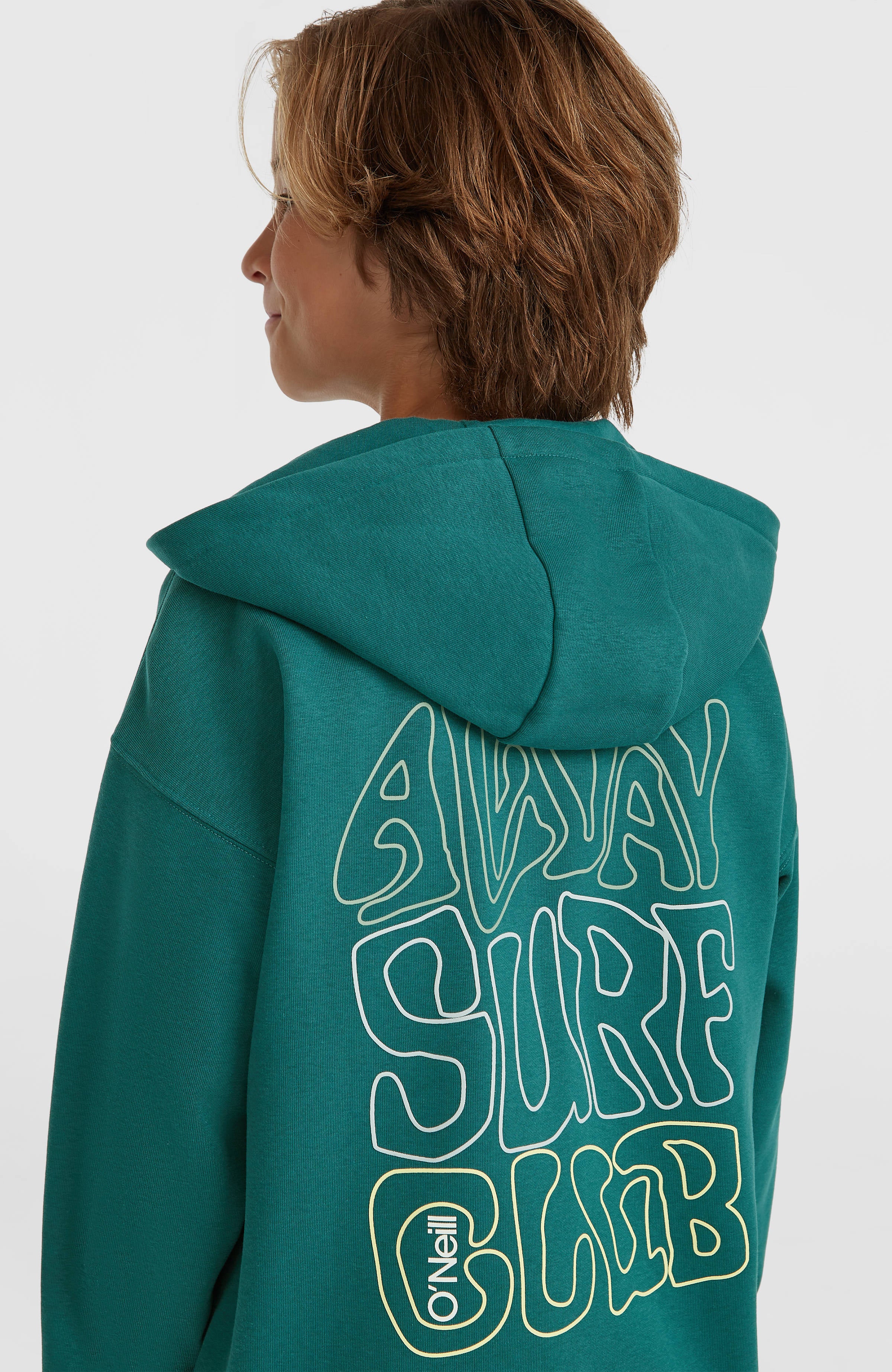 Graphic capuchonvest met volledige rits