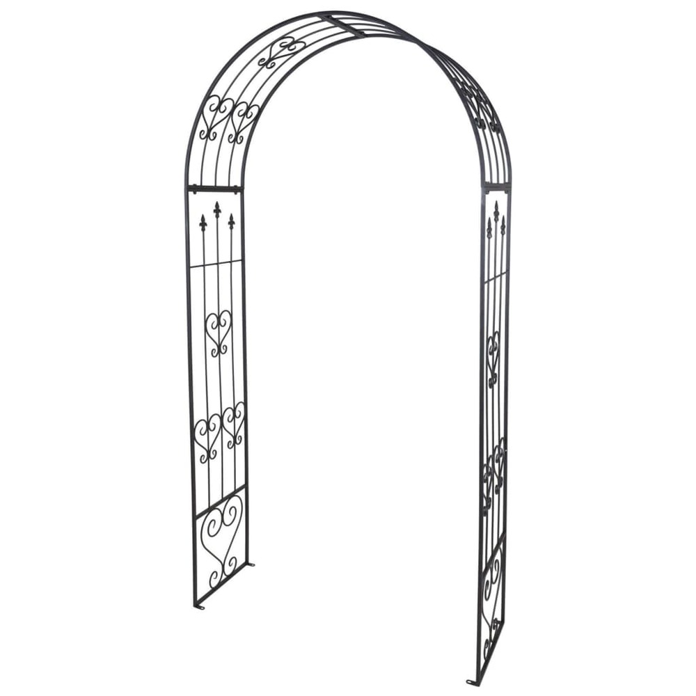 Voûte à rosiers métal 136 cm anthracite