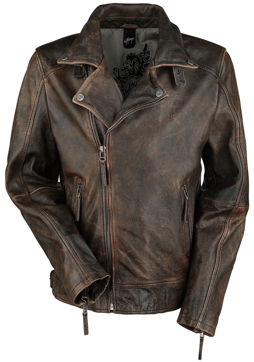 Marvin Slim Fit LANTV | Gipsy Veste en cuir