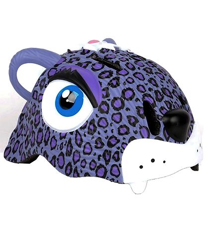 Crazy Safety Fahrradhelm m. Leicht - Leopard - Lila