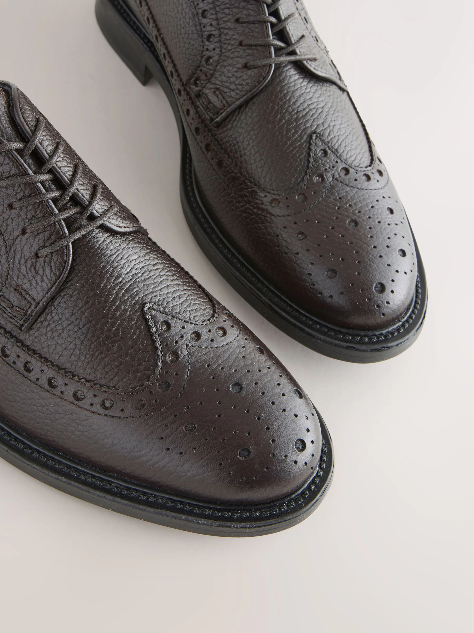 Bruin - Heritage brogue-schoenen