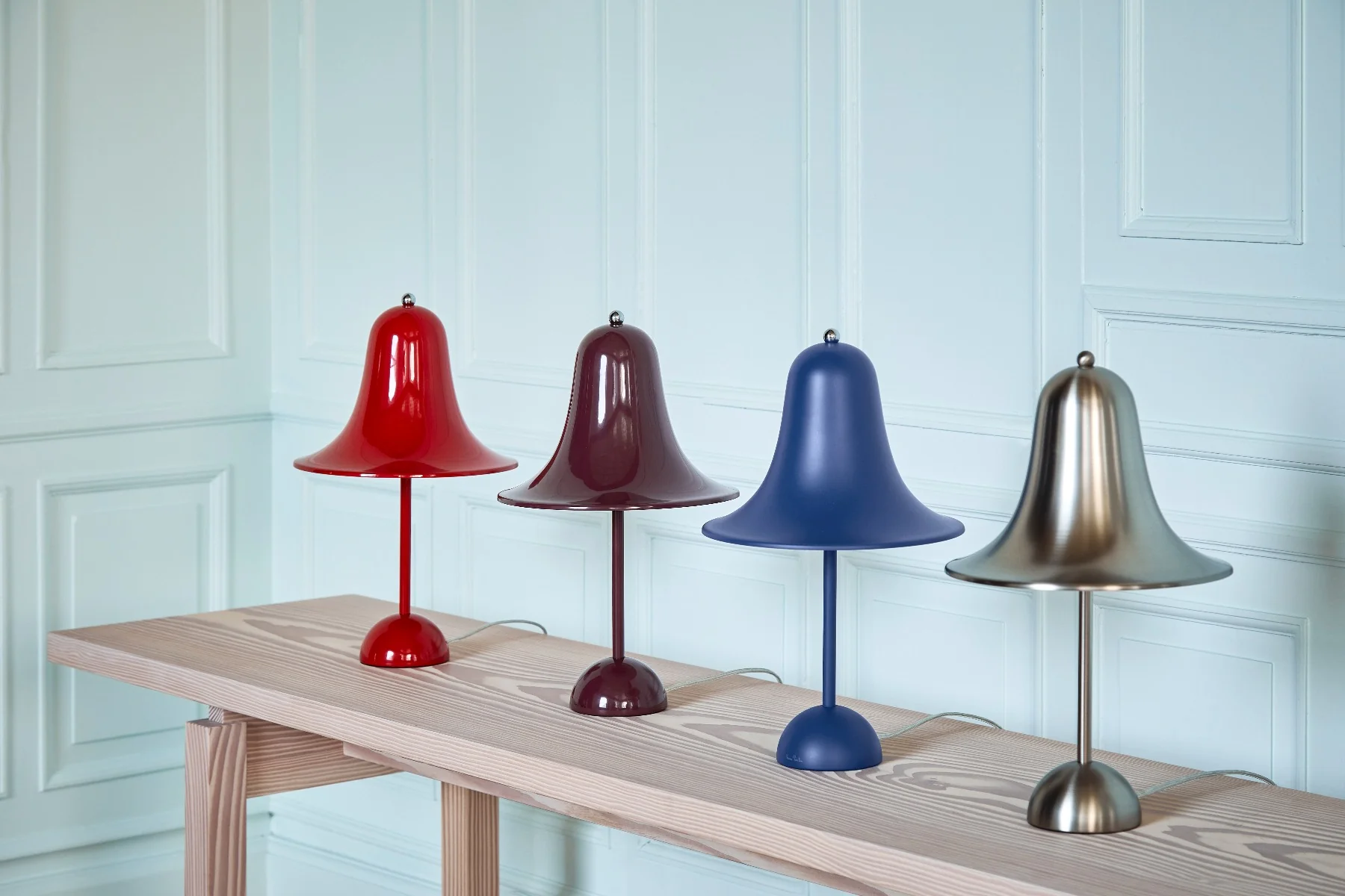 Verpan  Verner Panton Pantop, bordlampe - Matt Classic Blue - Ø23