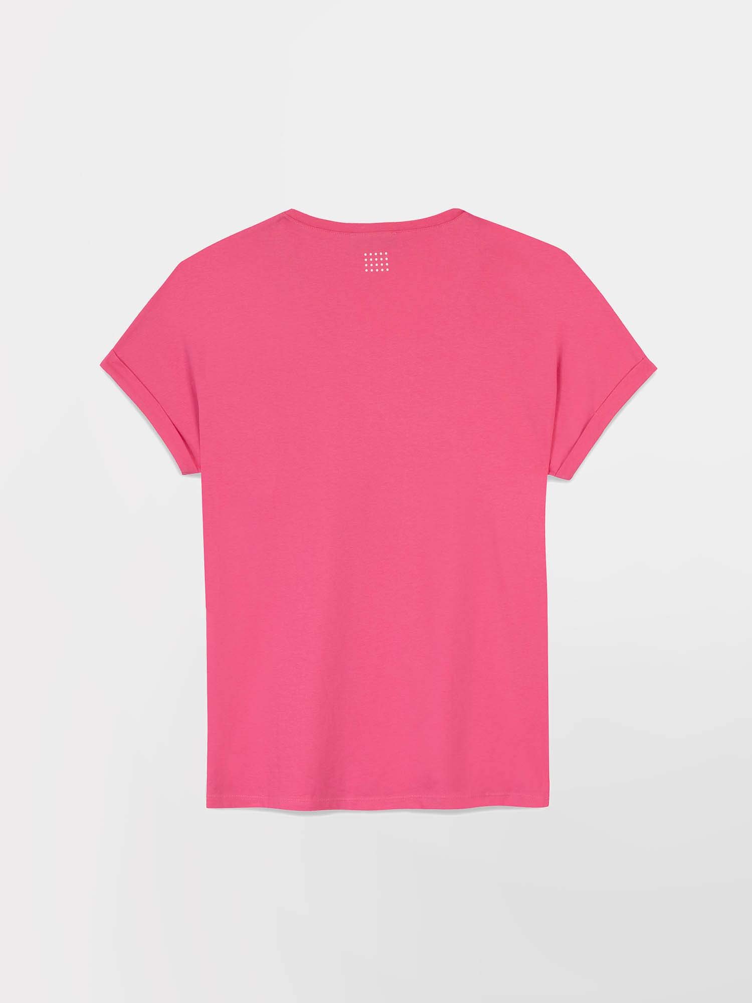 Tee Shirt Femme Coton Biologique Motif Perroquet Fuschia