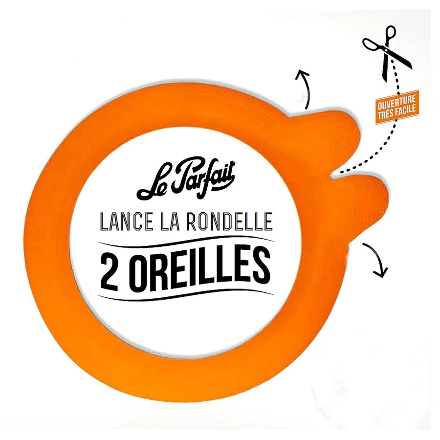Sachet de 10 rondelles à bocaux 2 oreilles 8,5 cm Le Parfait