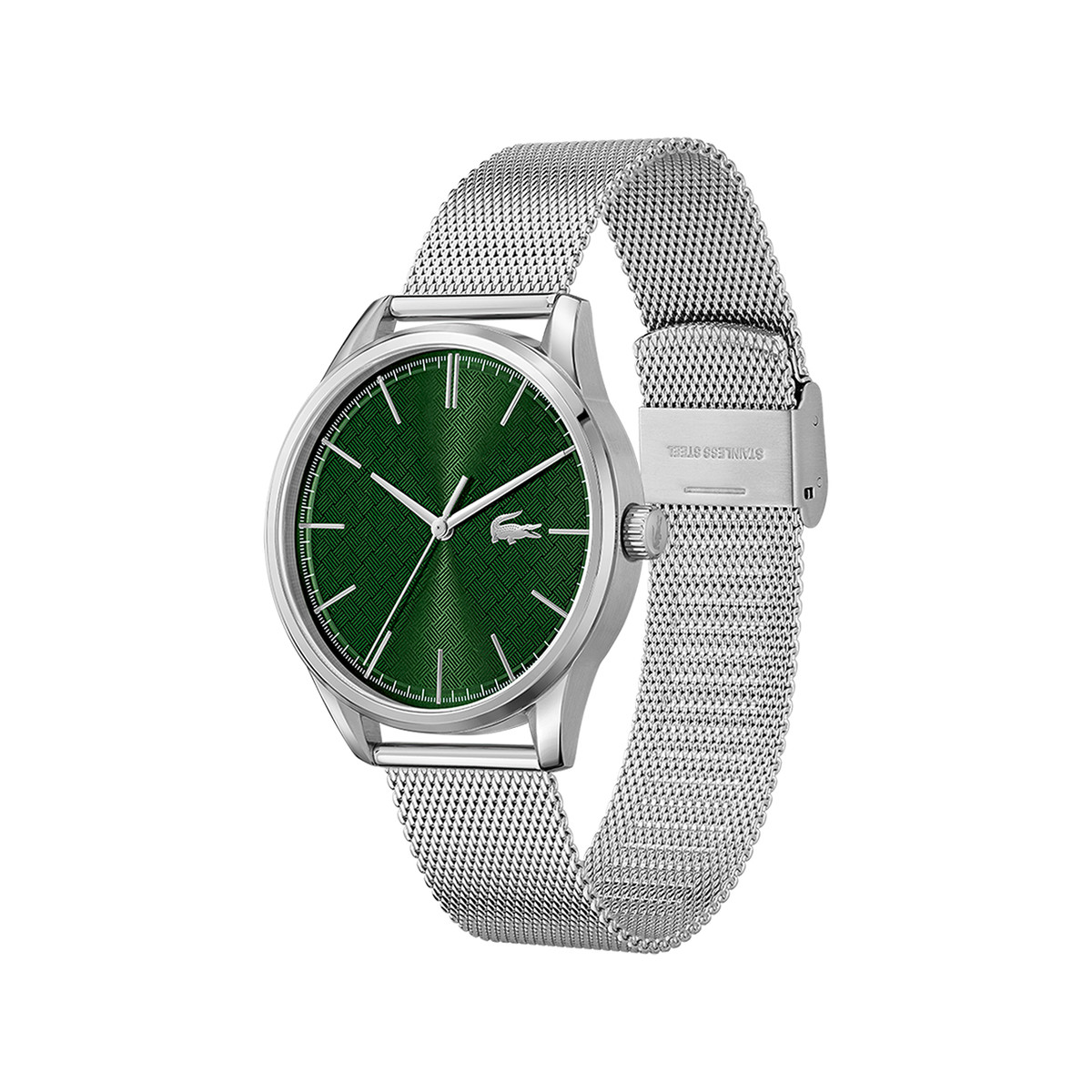 Montre Lacoste homme acier maille milanaise